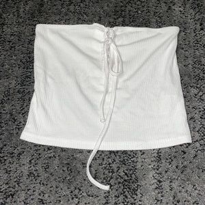 white crop top